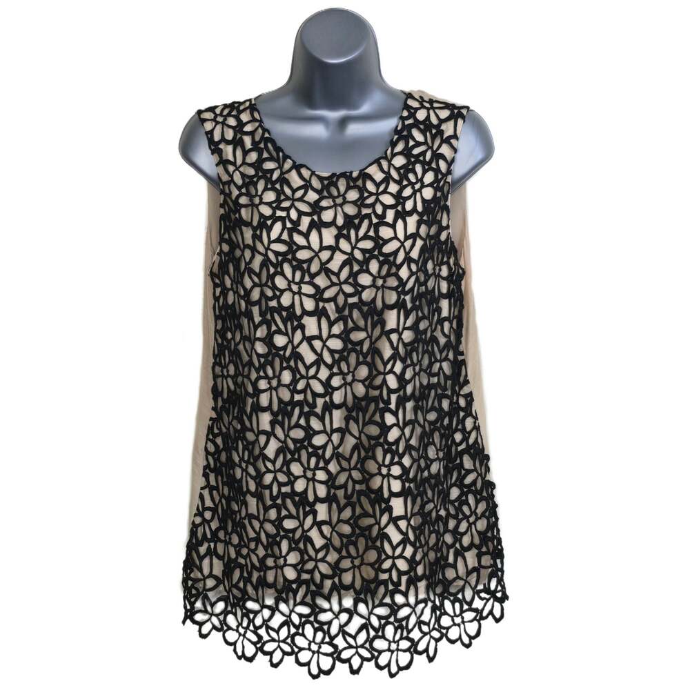 Lela Rose for Target Neiman Marcus Sleeveless Floral Lace Tank Top